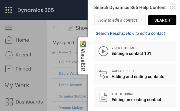 Accelerate Dynamics 365 Digital Adoption & User Training with VisualSP