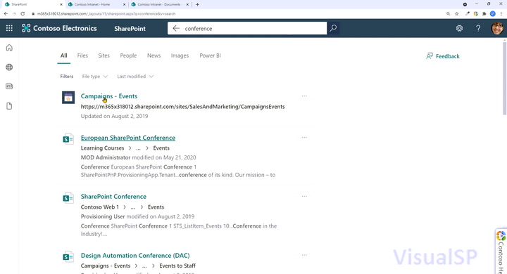 Video - Search in SharePoint