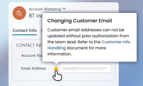 Prevent Errors at the Point of Action