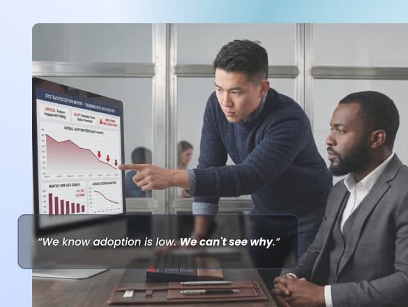 We know adoption is low. We can't see why.
